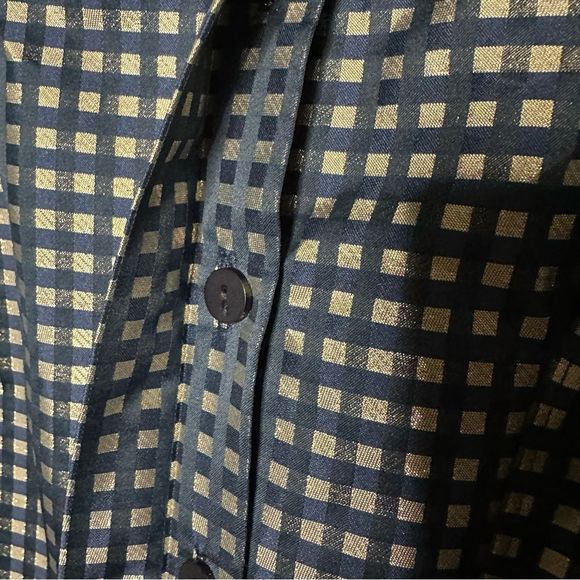 Sara Campbell Navy and White Checkered Midi Dress - Picture 12 of 13